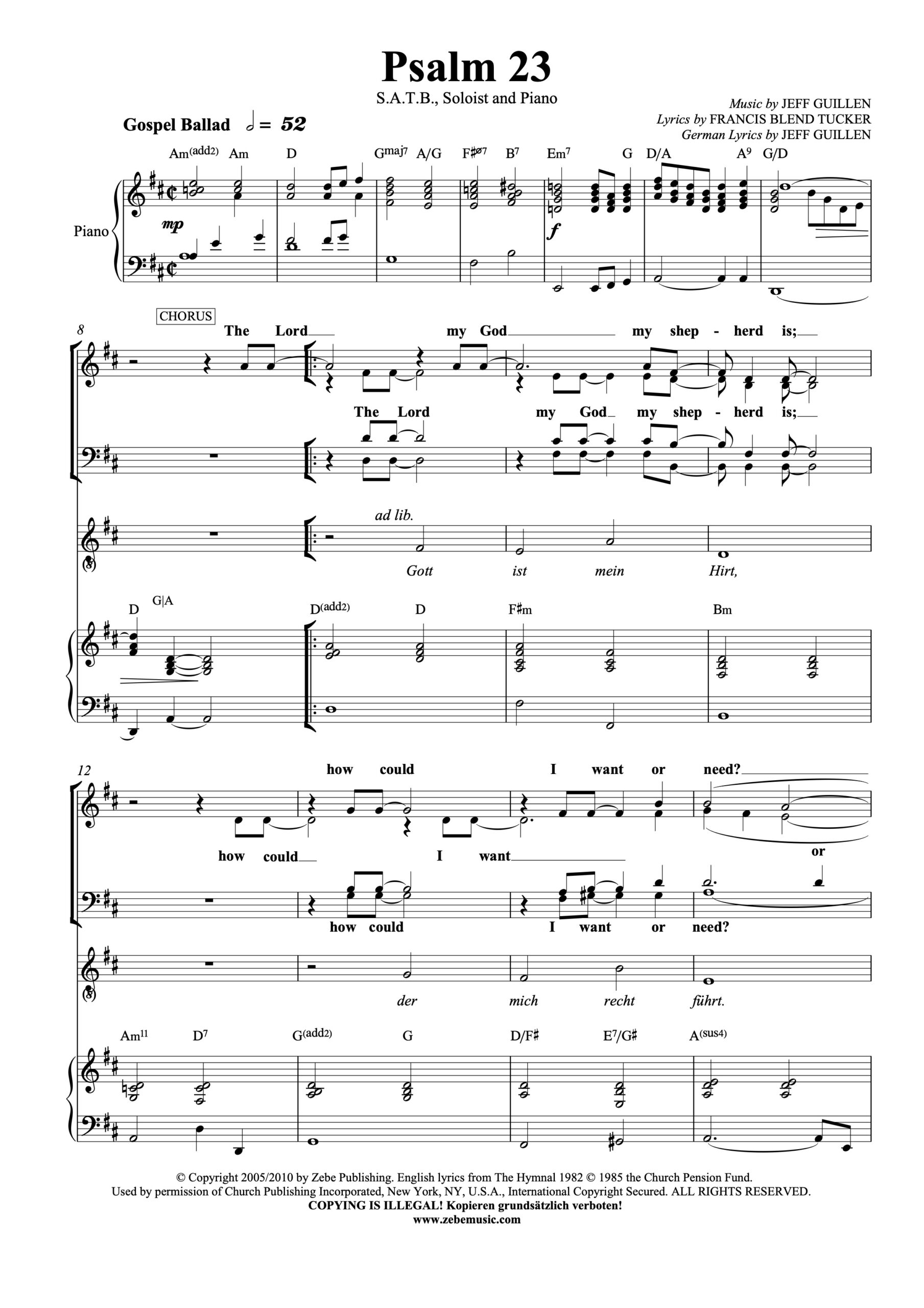 Psalm 23 (Gott ist mein Hirt) ⬇️