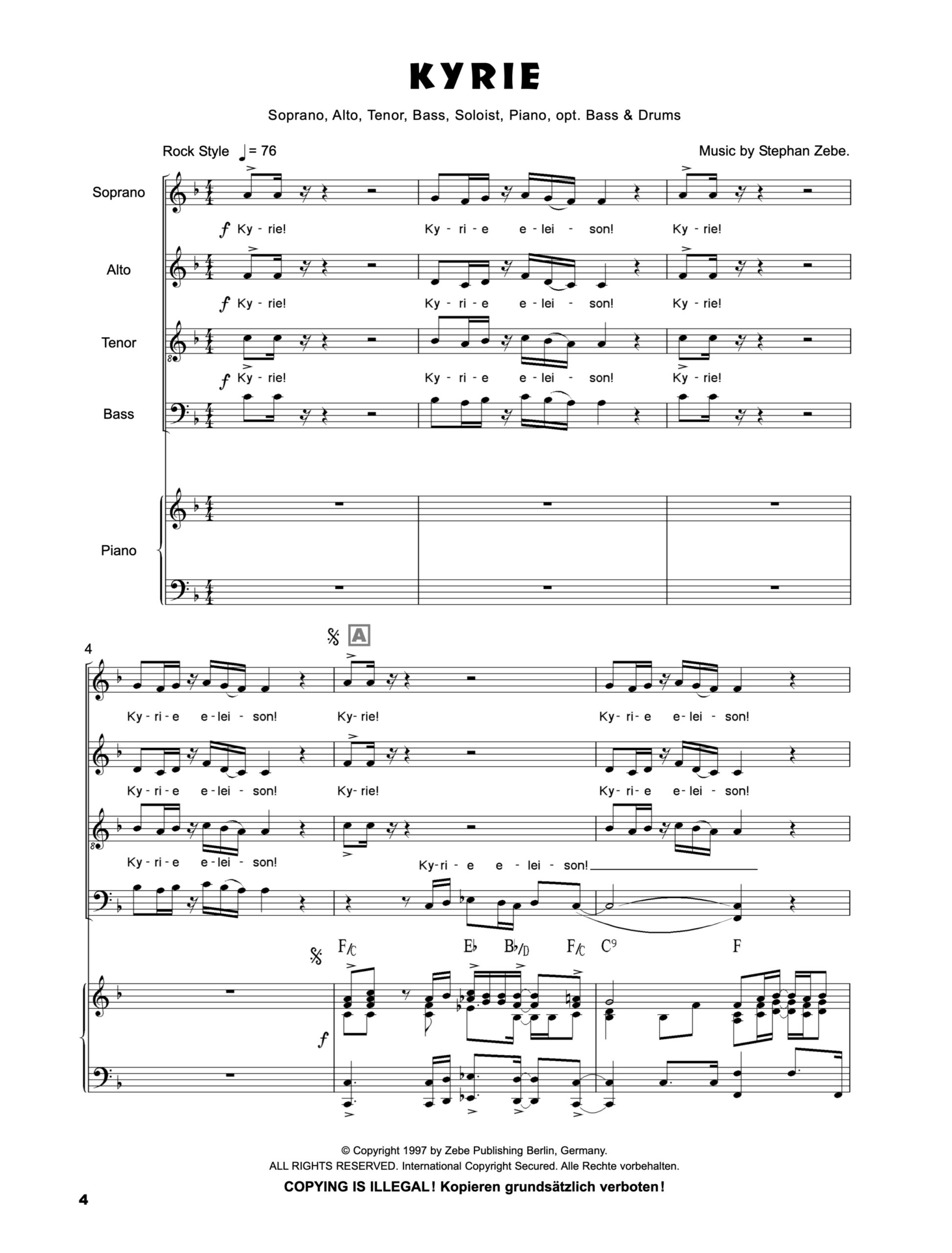 <i>Gospelmesse</i> <br>Kyrie - A Gospel Mass