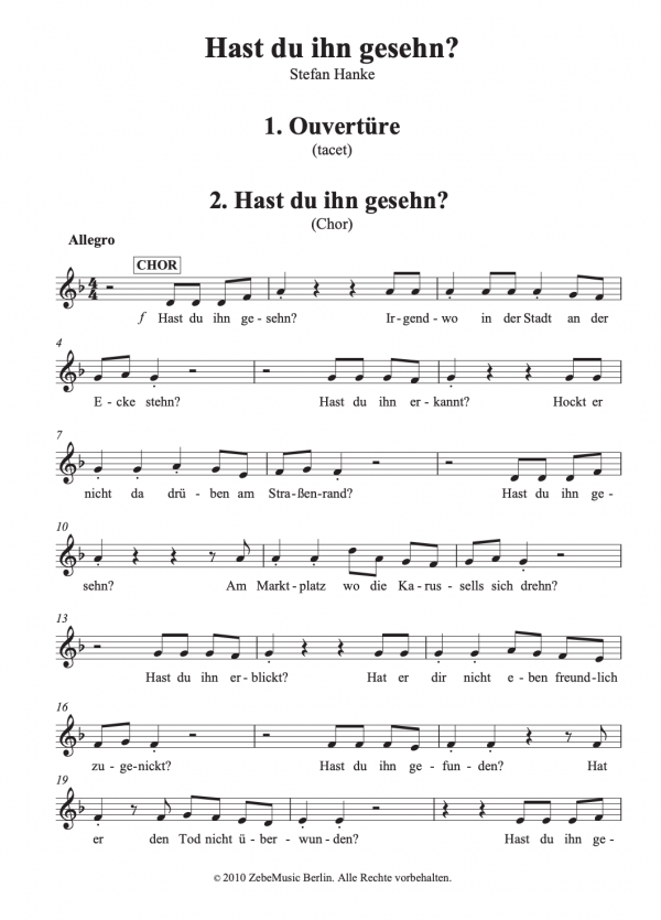 Hast du ihn gesehn?