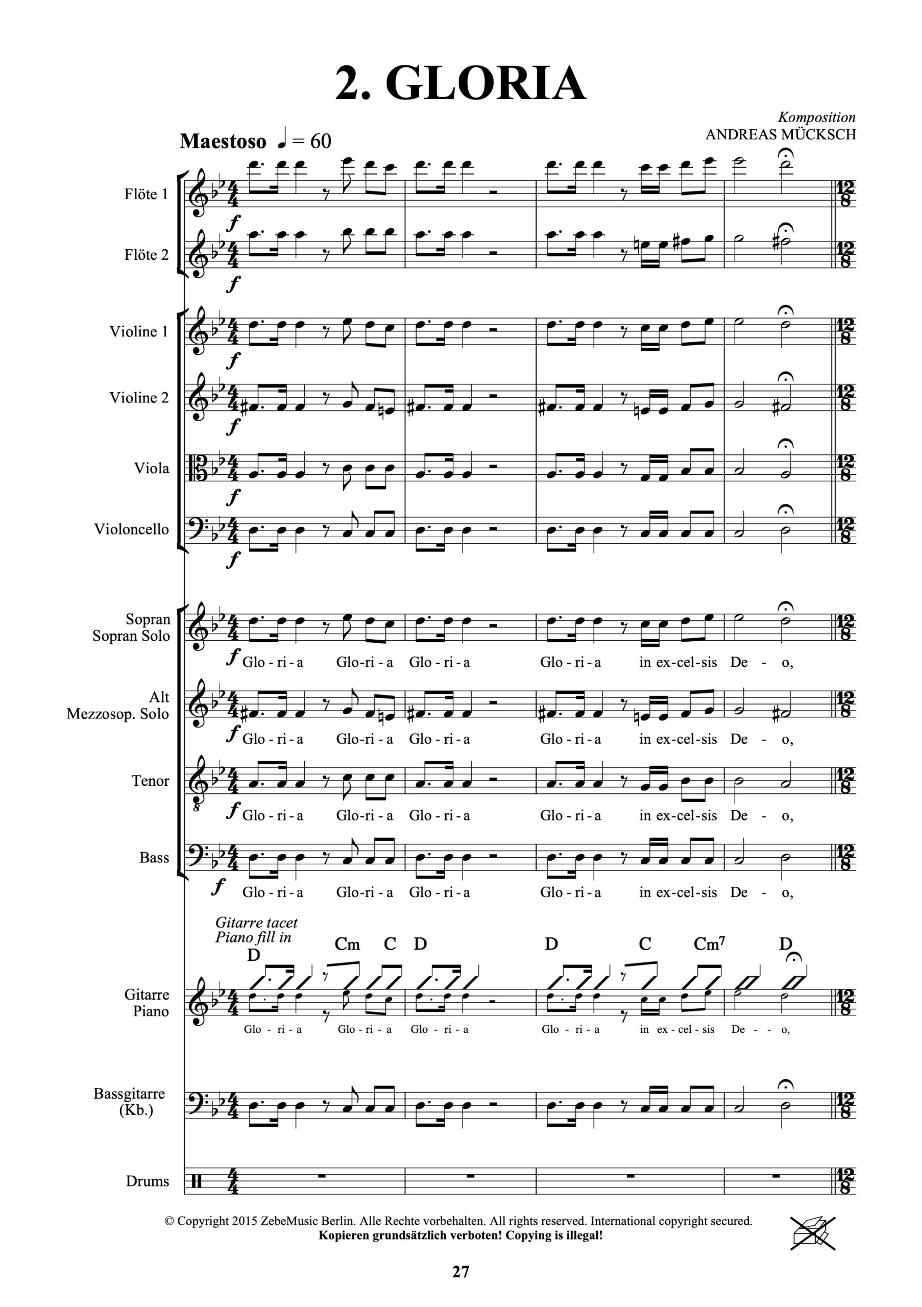 Messe in D (Messe en ré)<br><i>Messe symphonique rock </i>