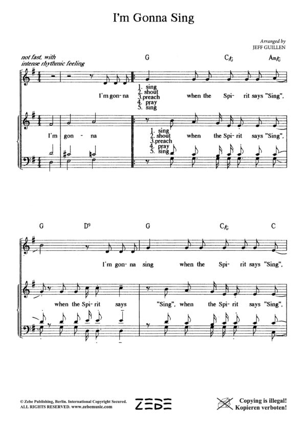 I'm gonna sing