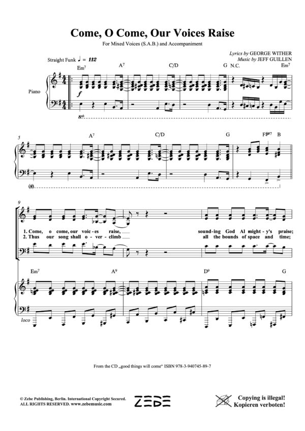 Come, O Come, Our Voices Raise