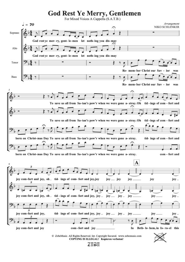 God Rest Ye Merry Gentlemen (Schlenker) ⬇️