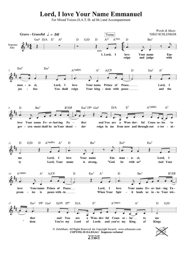Lord I love Your Name Emmanuel ⬇️