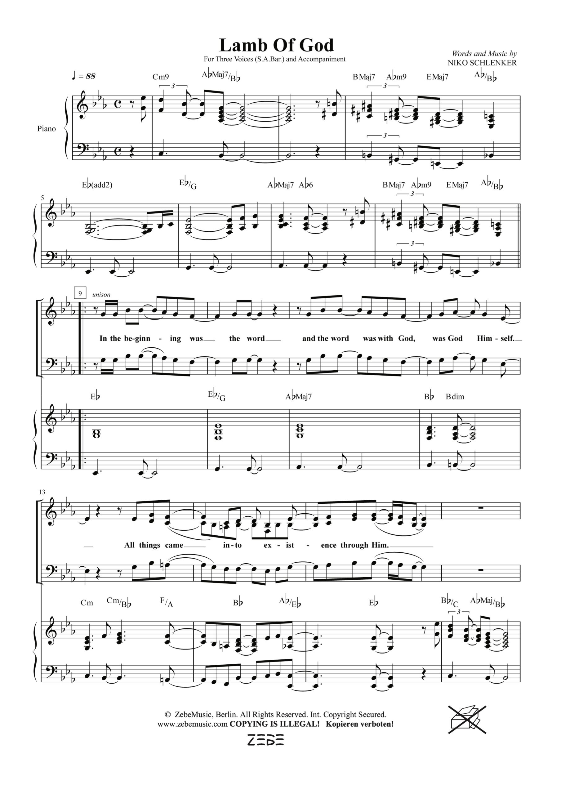Lamb of God (Schlenker)  ⬇️