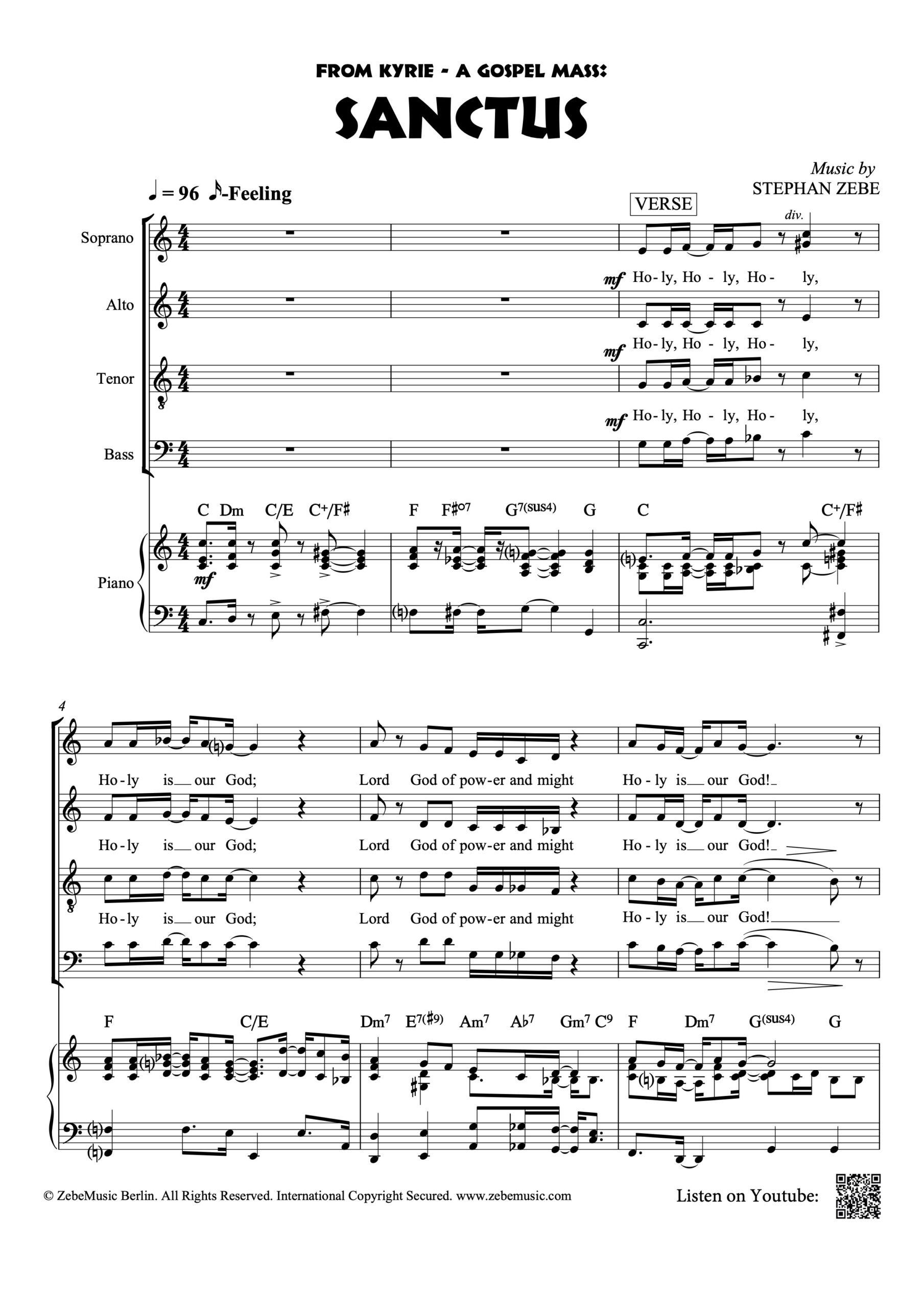 <b>NEU:</b> Sanctus (aus Kyrie - A Gospel Mass) ⬇️