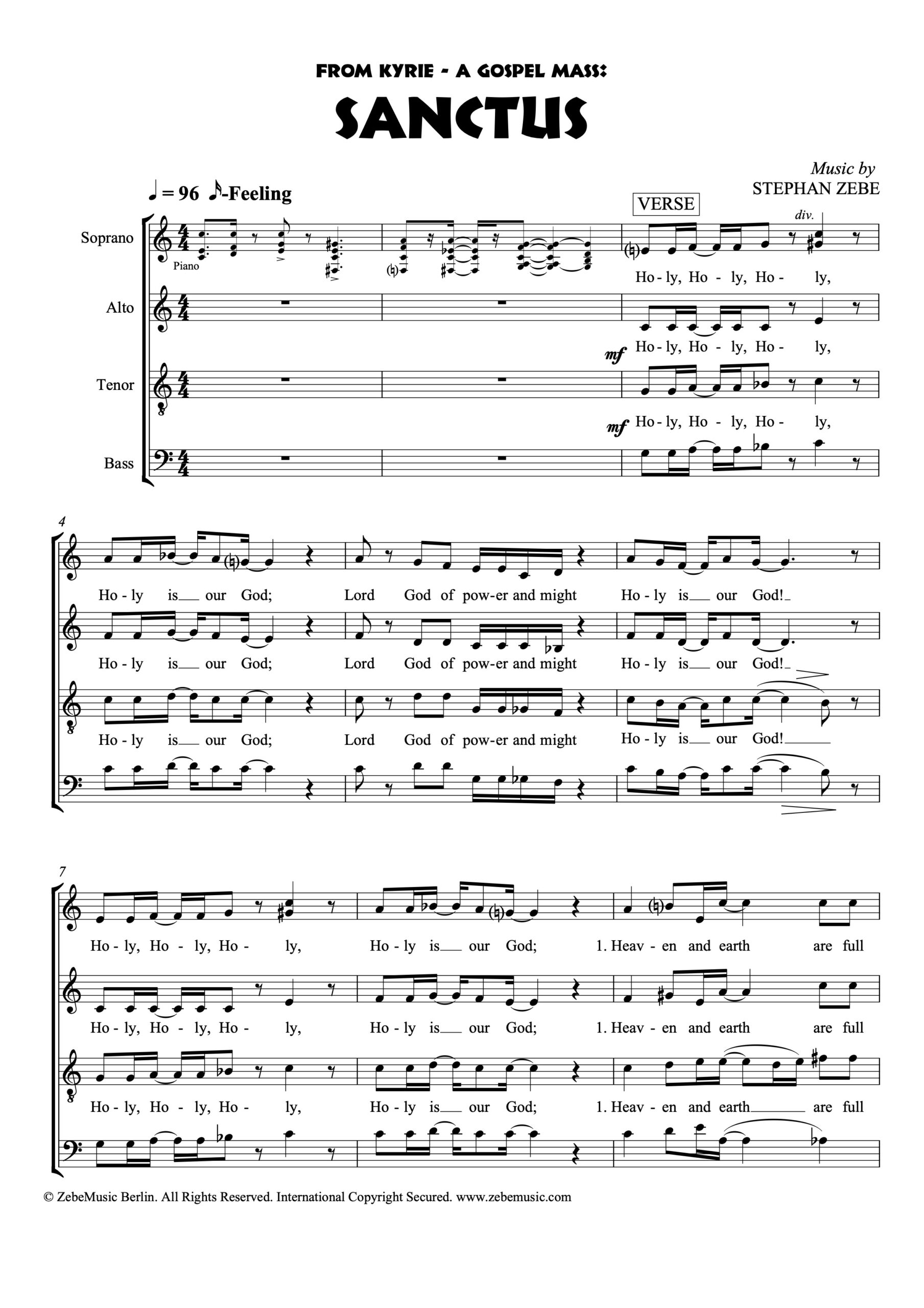 <b>NEU:</b> Sanctus (aus Kyrie - A Gospel Mass) ⬇️