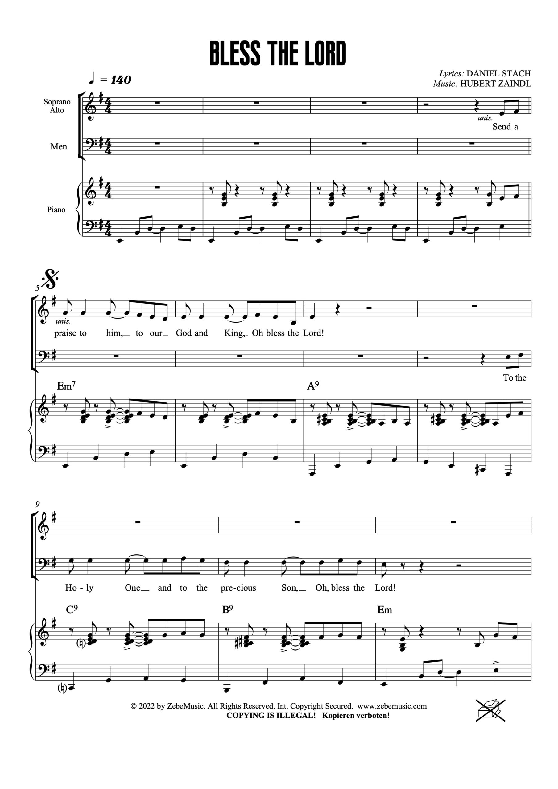 <b>NEU:</b> Bless the Lord ⬇️