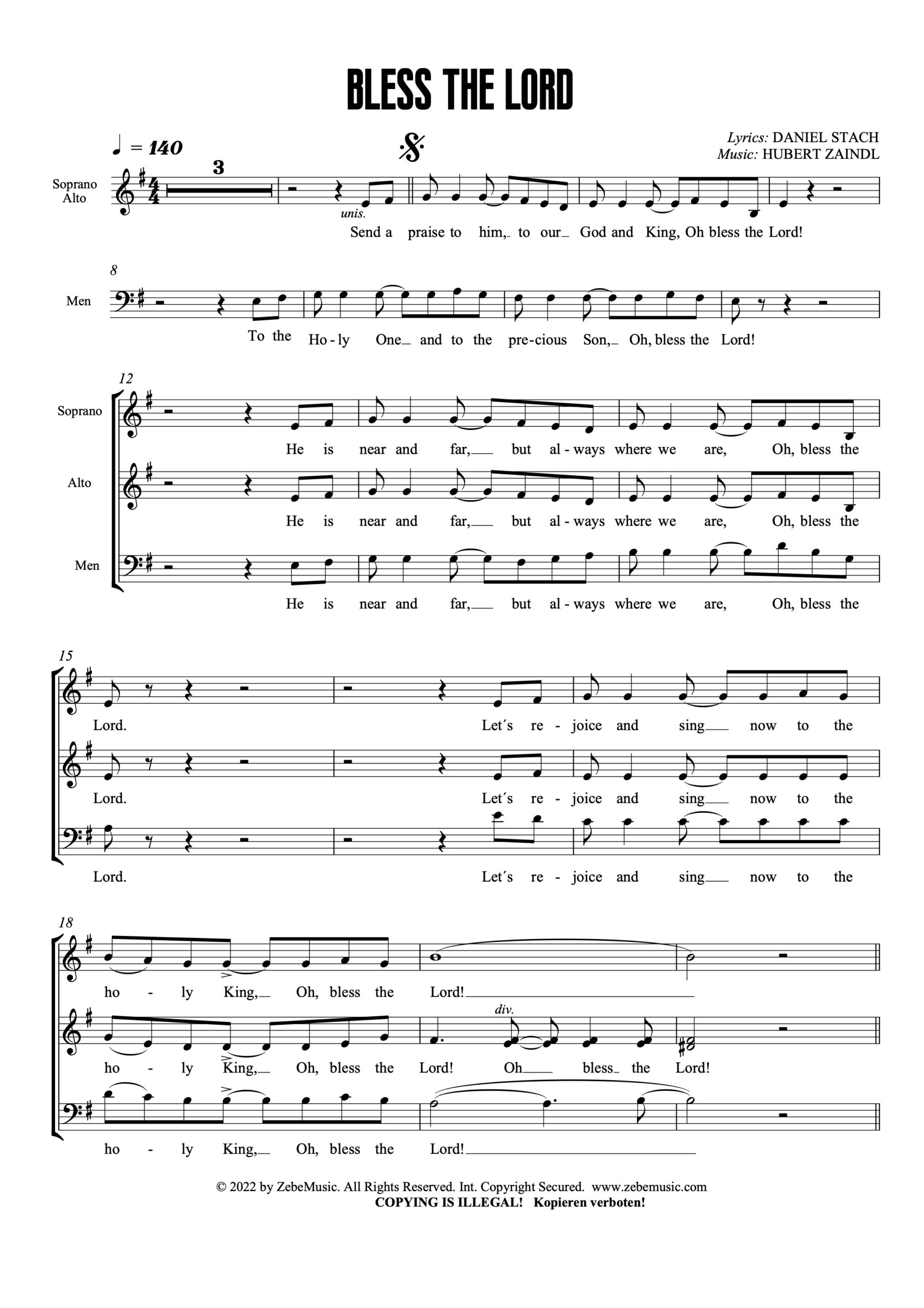 <b>NEU:</b> Bless the Lord ⬇️