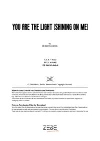 <b>NEU:</b> You Are The Light (Shining On Me)  ⬇️