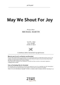 May We Shout For Joy  ⬇️